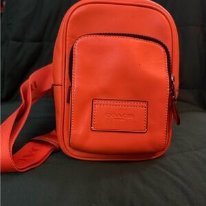Coach Orange Belt Bag Compact and Sporty